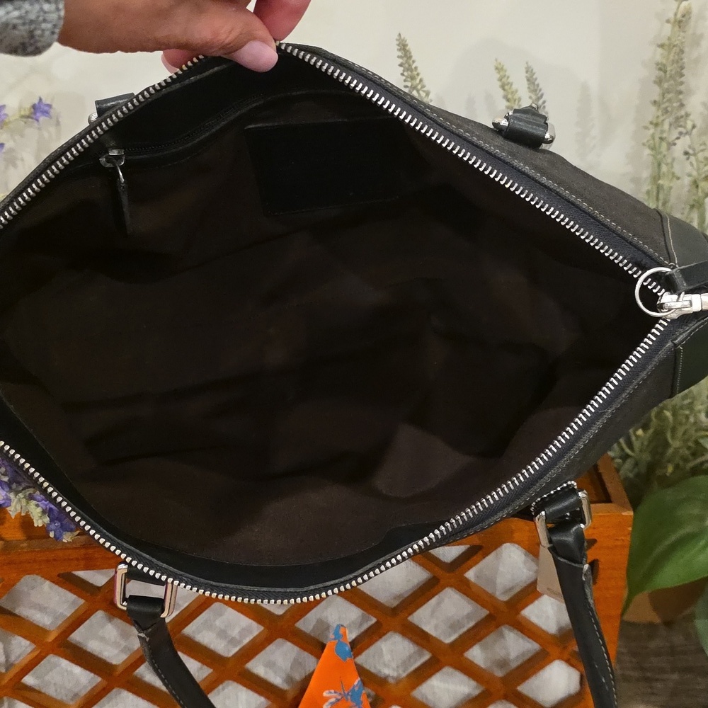 Coach Bonnie Legacy Black Linen #9435 - Picture 10 of 11